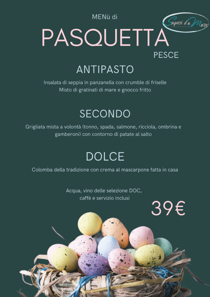 Menu Pasquetta Pesce