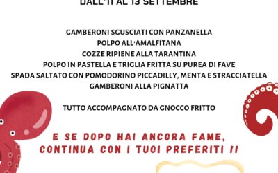 Degustazione di pesce a Venegono Inferiore dall’11 al 13 settembre